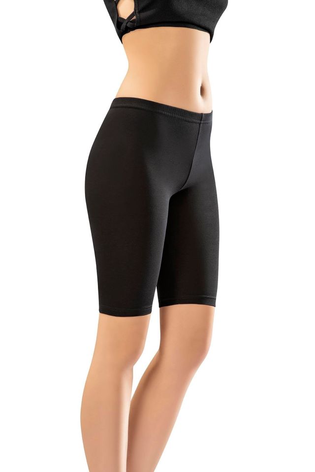 KOTA BAYAN PENYE ELASTAN DİZ ÜSTÜ TAYT Siyah/Beyaz/Gri K4018