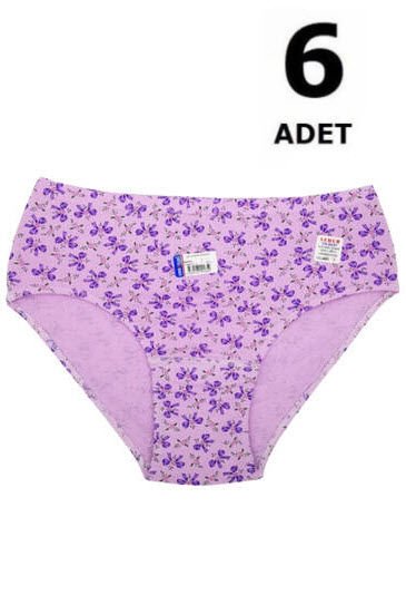 Seher Kadın Emprime Slip Külot 6'lı
