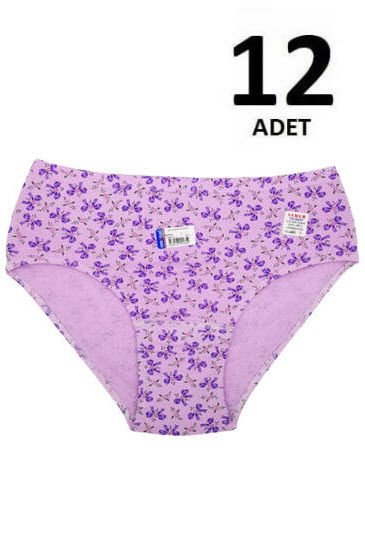 Seher Kadın Emprime Slip Külot 12'li