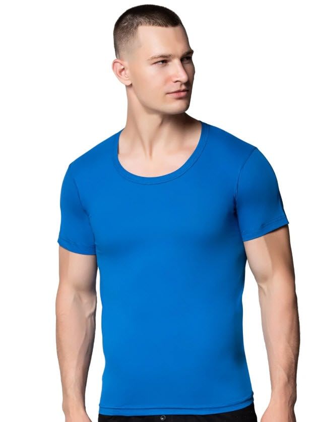 Sedef Yıldızı Erkek Penye Renkli Bisiklet Yaka 1009 Gri/Askeri Yeşil/Saks