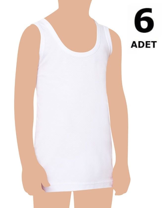 Seher Erkek Çocuk Penye Atlet 6'lı