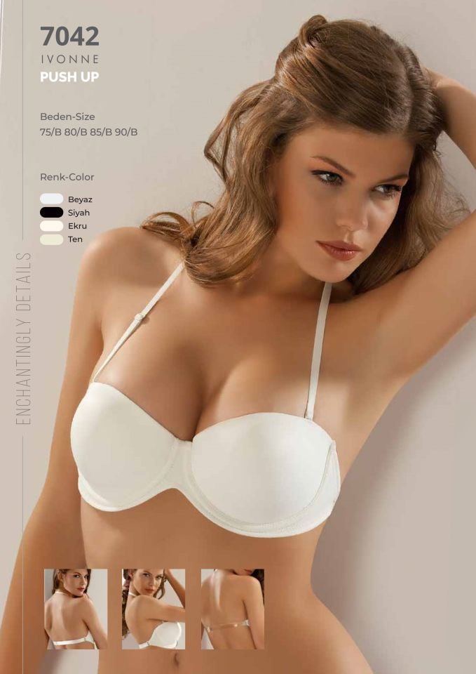 Le Jardin Destekli Sırtı Şeffaf Sütyen LJ-7042