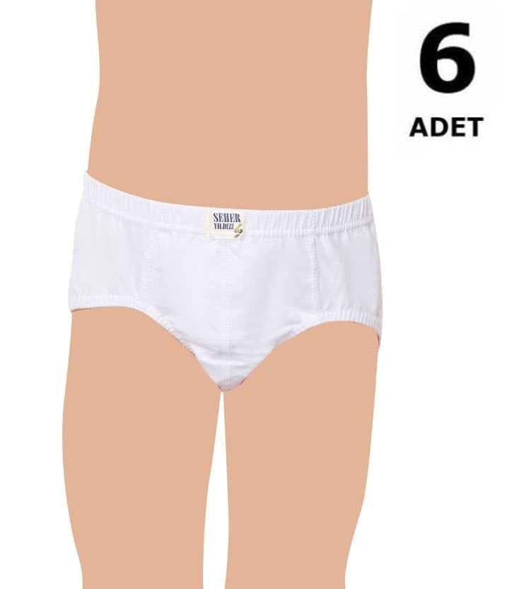 Seher Erkek Çocuk Penye Slip Külot 6'lı