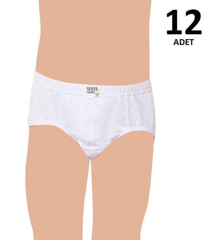 Seher Erkek Çocuk Penye Slip Külot 12'li