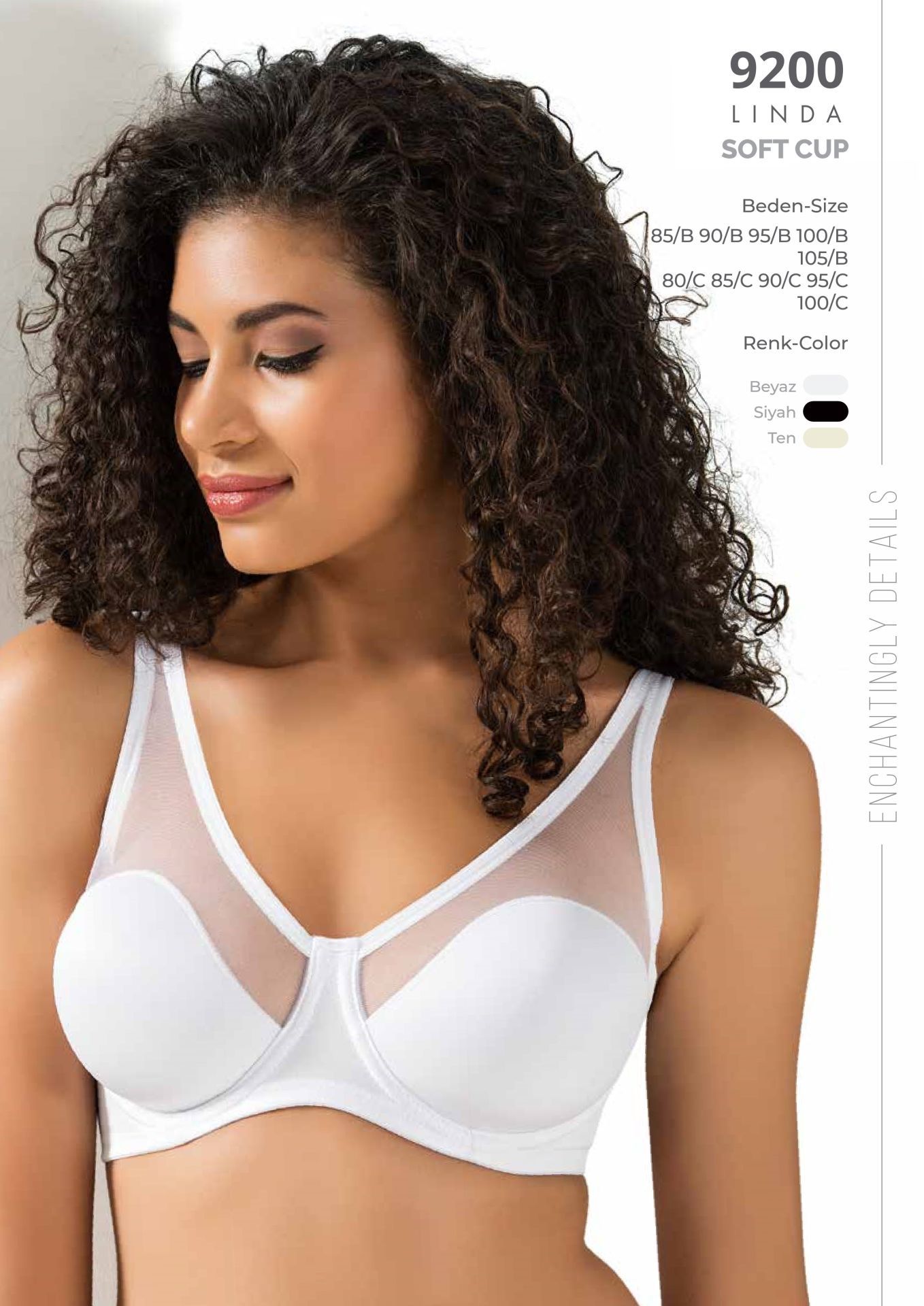 Le Jardin Tül Detaylı Toparlayıcı Soft Kap Sütyen LJ-9200