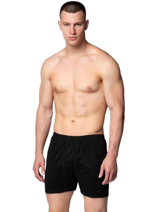 Sedef Yıldızı Erkek Penye Renkli Arjantin (Paçalı) Külot 1011 Siyah/Gri/Saks/Askeri Yeşil