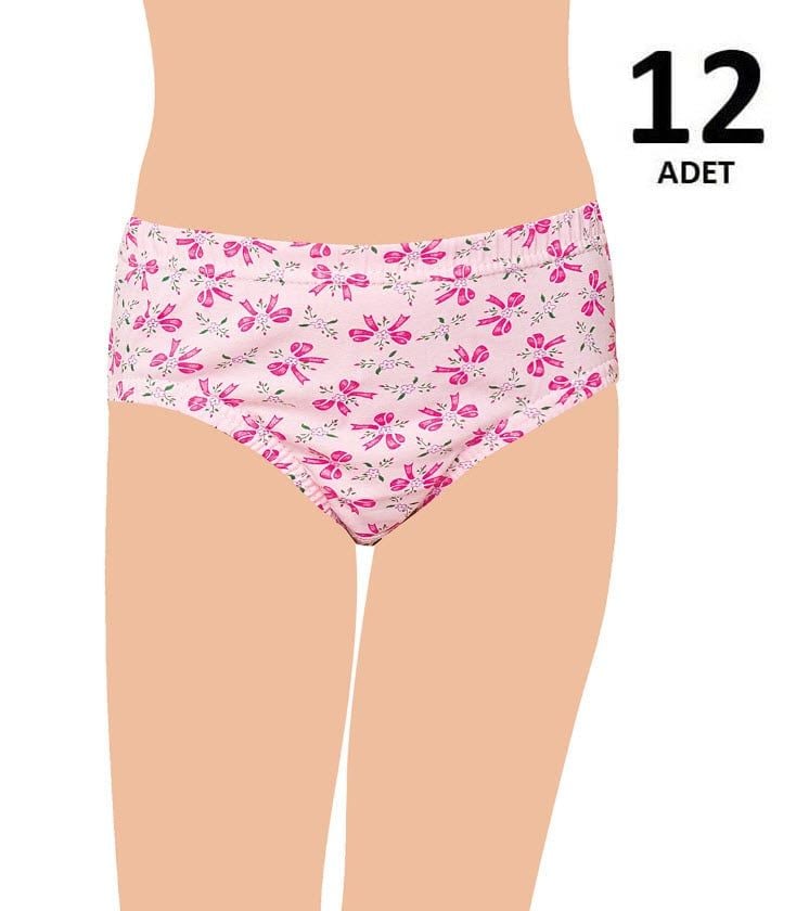 Seher Kız Emprime Slip Külot 12'li
