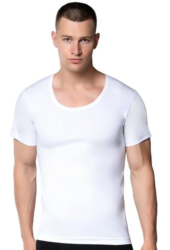 Gümüş Erkek Penye Bisiklet Yaka Atlet 3003