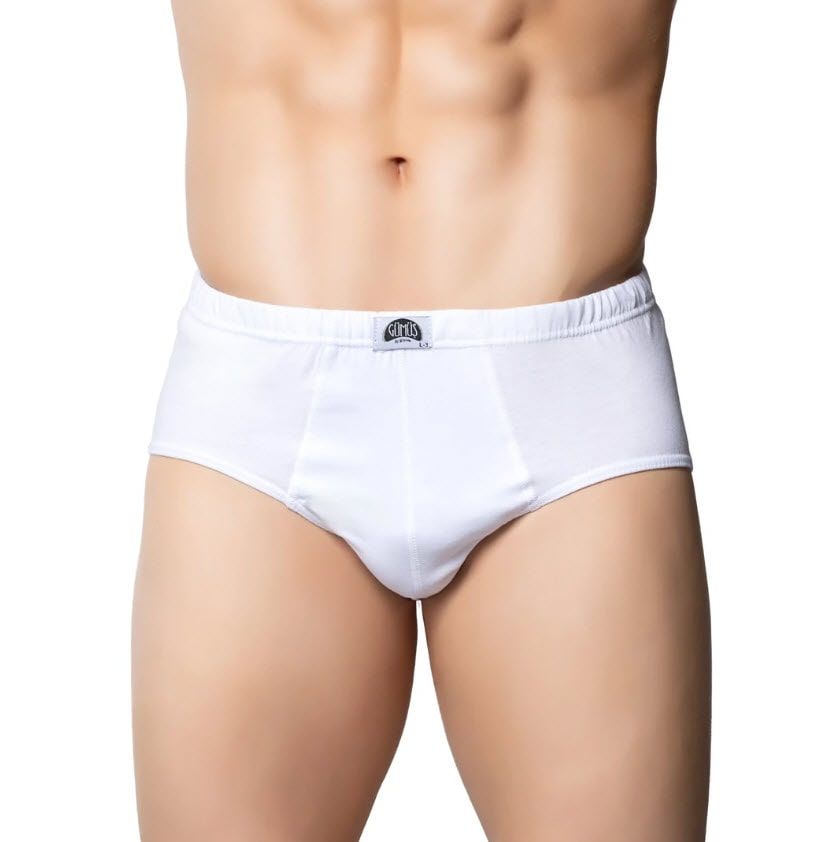 Gümüş Erkek Beyaz Penye Kom Slip Külot 3006