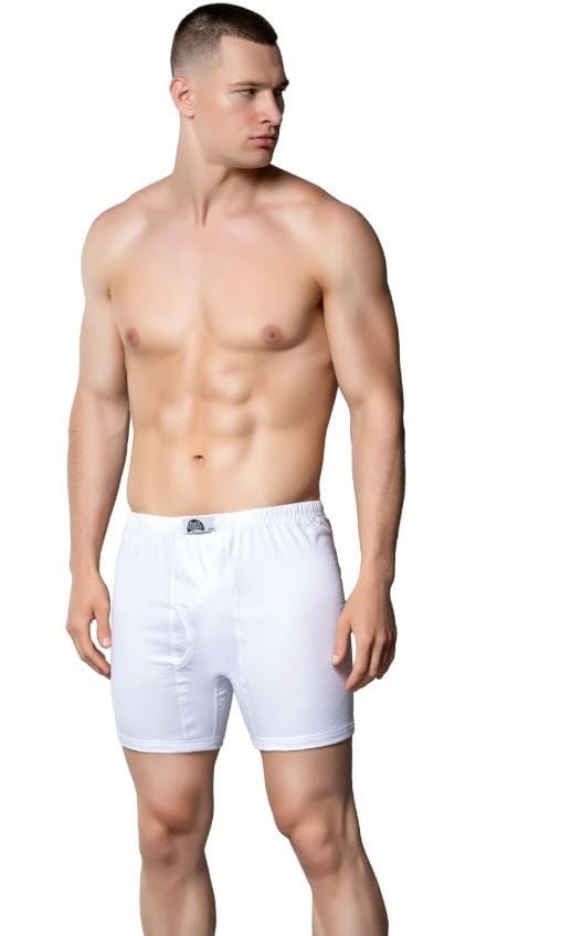 Gümüş Erkek Penye Beyaz Arjantin (Paçalı) Külot 3007