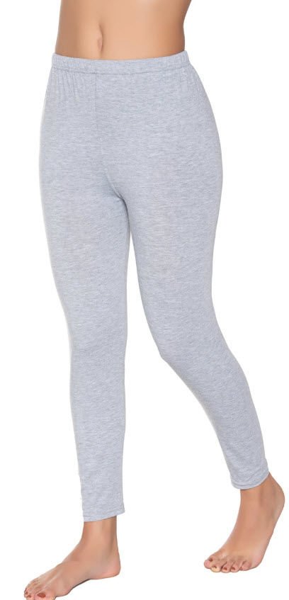 Tutku 0173 Bayan Düz Uzun Tayt Siyah/Gri/Beyaz GRİ - 2XL
