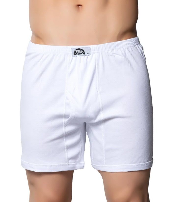 Gümüş 3057 Erkek Ribana Arjantin (Paçalı) Külot 3057 BEYAZ - XL