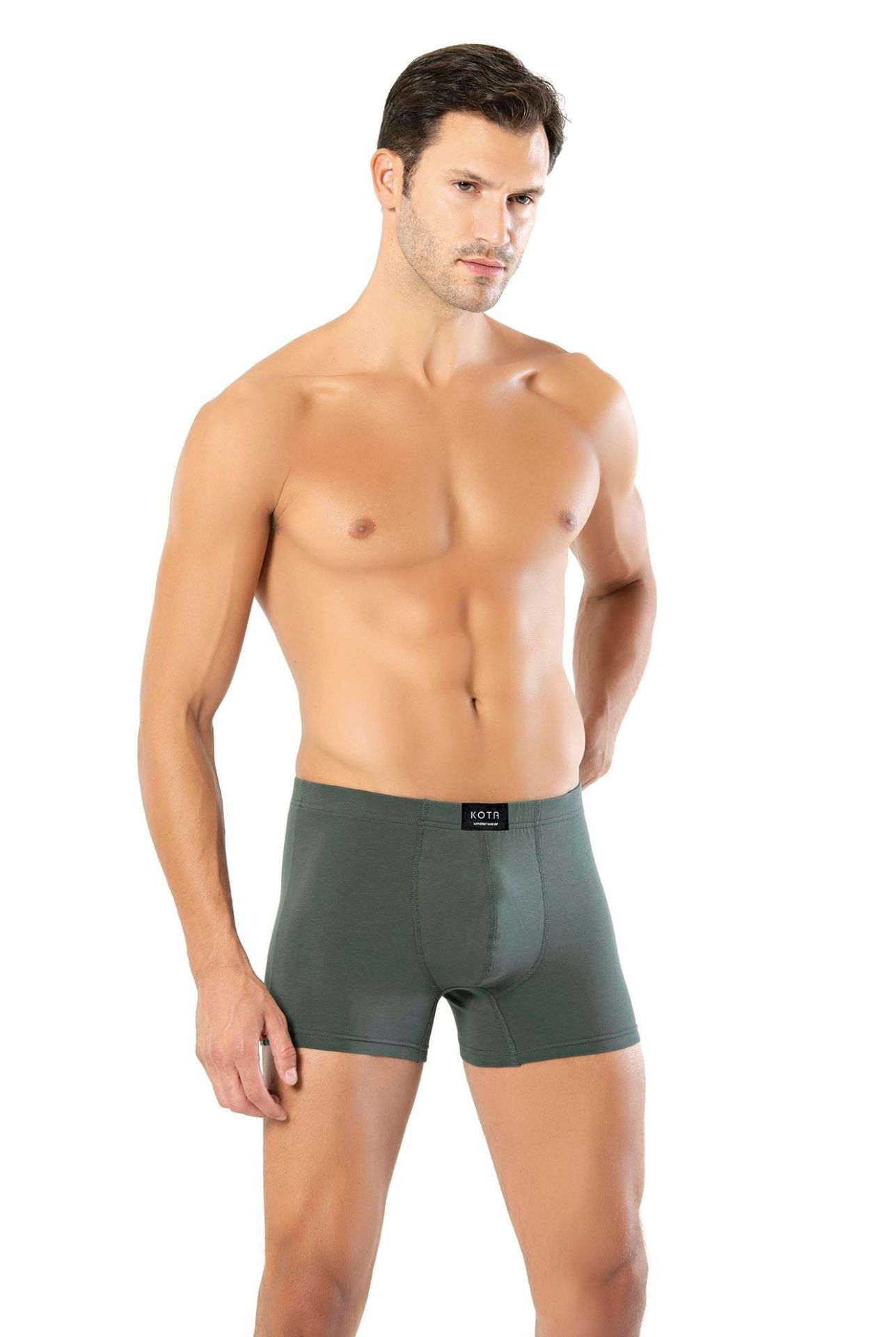 KOTA ERKEK BELİ İNCE KATLAMA MODAL BOXER K1011 ANTRASİT - S
