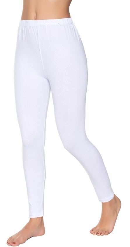 Tutku 0157 Bayan Uzun Tayt Beyaz/Siyah/Gri