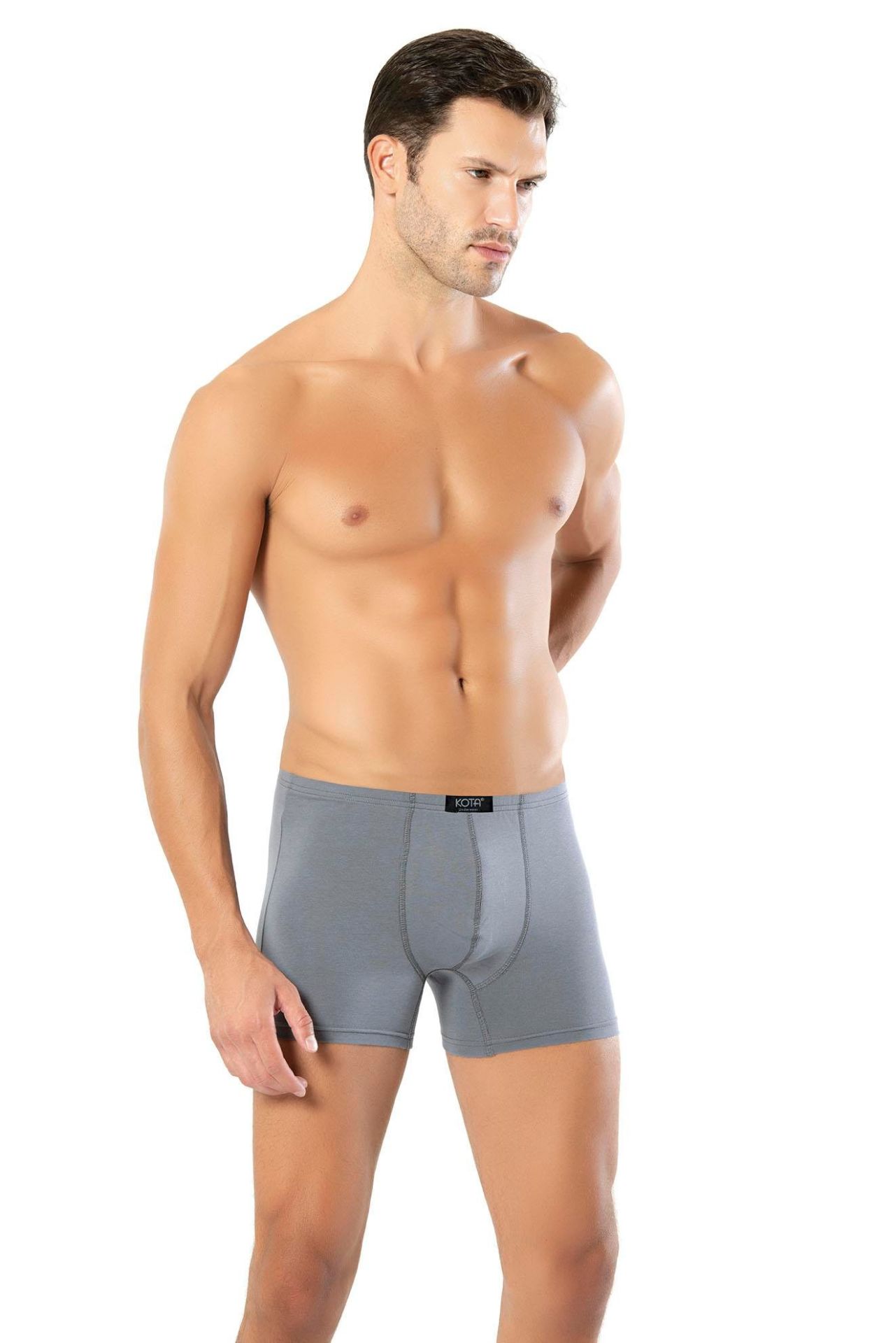 KOTA ERKEK BELİ İNCE KATLAMA MODAL BOXER K1011 GRİ - S