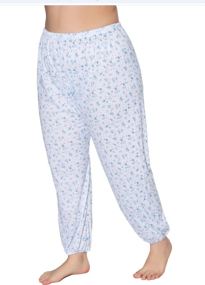 Sedef Yıldızı Kadın Penye Empirme Uzun Lastikli Pijama 1031