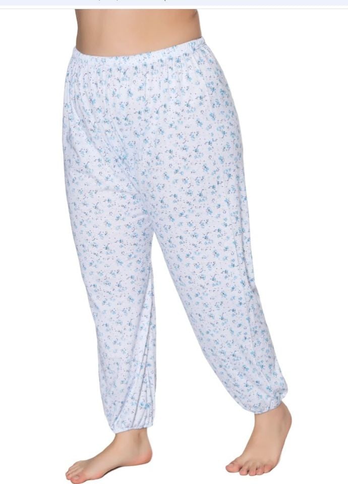 Sedef Yıldızı Kadın Penye Empirme Uzun Lastikli Pijama 1031